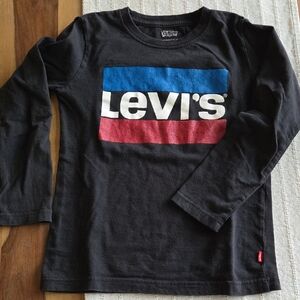 Levi's Kids Black Long Sleeve Tee with Logo